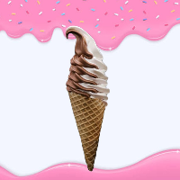 بستنی دورنگ